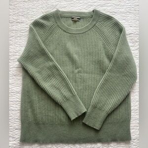 J. Crew Light Green Cashmere Sweater